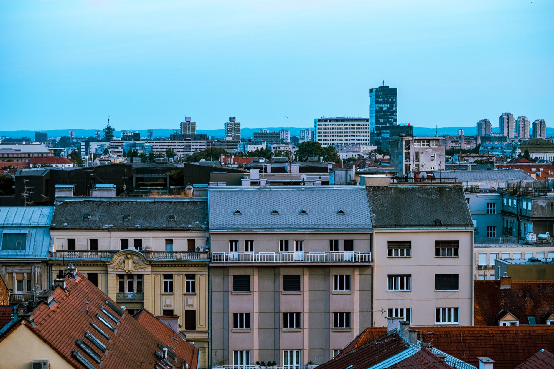 Zagreb, Hrvatska — panorama grada